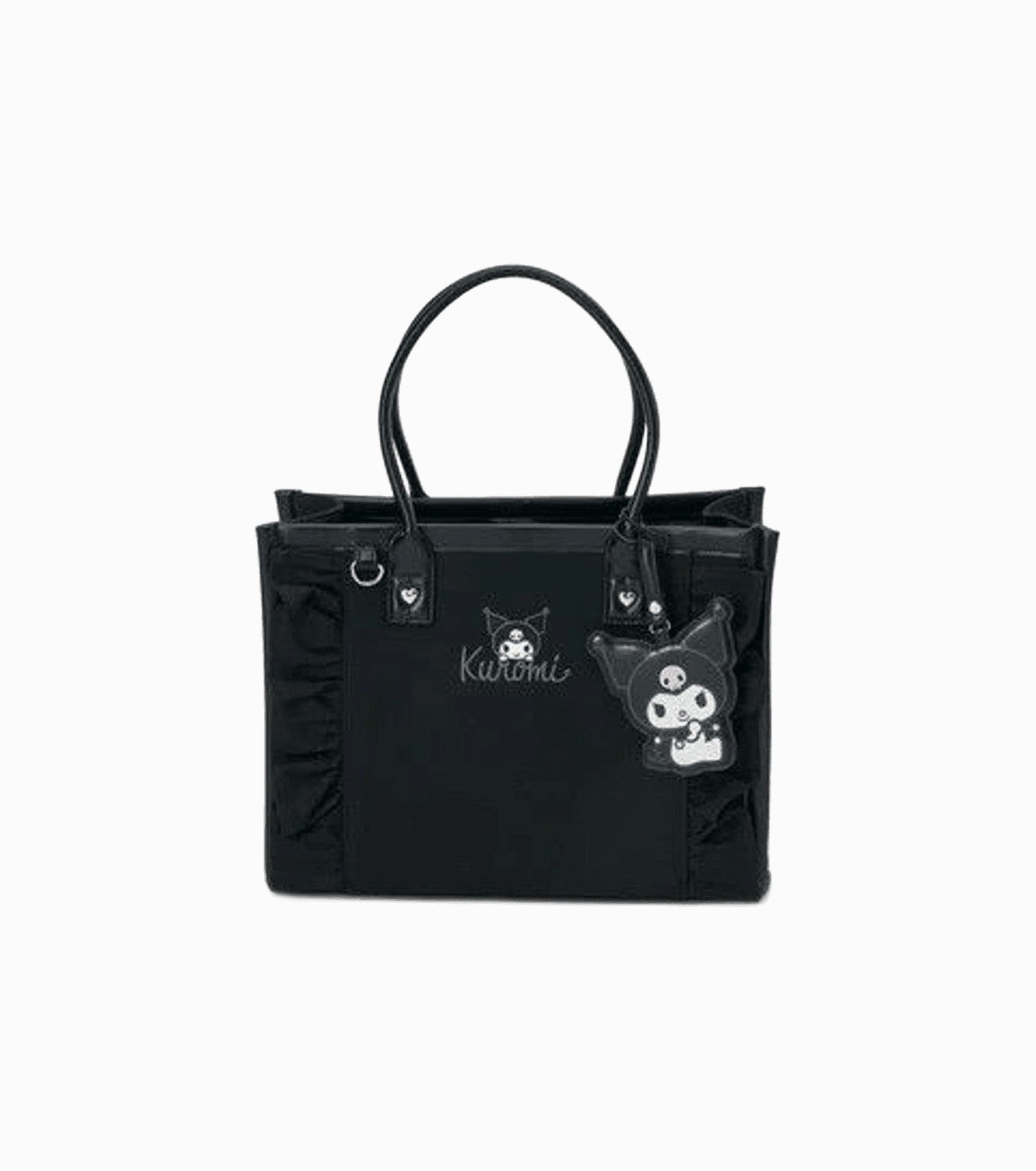 Kuromi Charms Attached Tote Bag