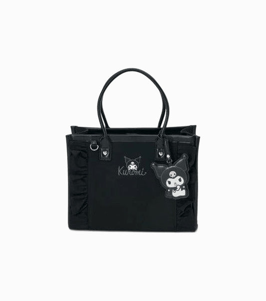 Kuromi Charms Attached Tote Bag