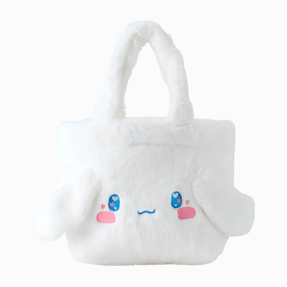 Cinnamoroll Face Shaped Fur Handbag