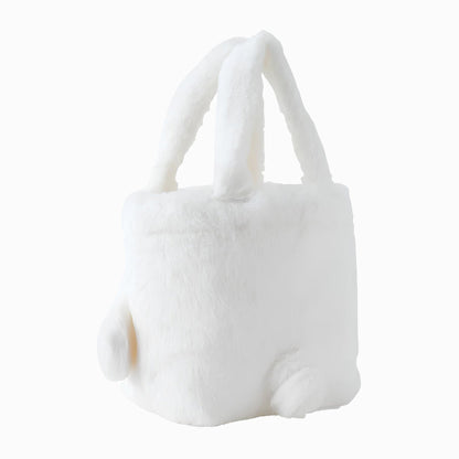 Cinnamoroll Face Shaped Fur Handbag