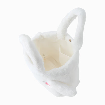 Cinnamoroll Face Shaped Fur Handbag