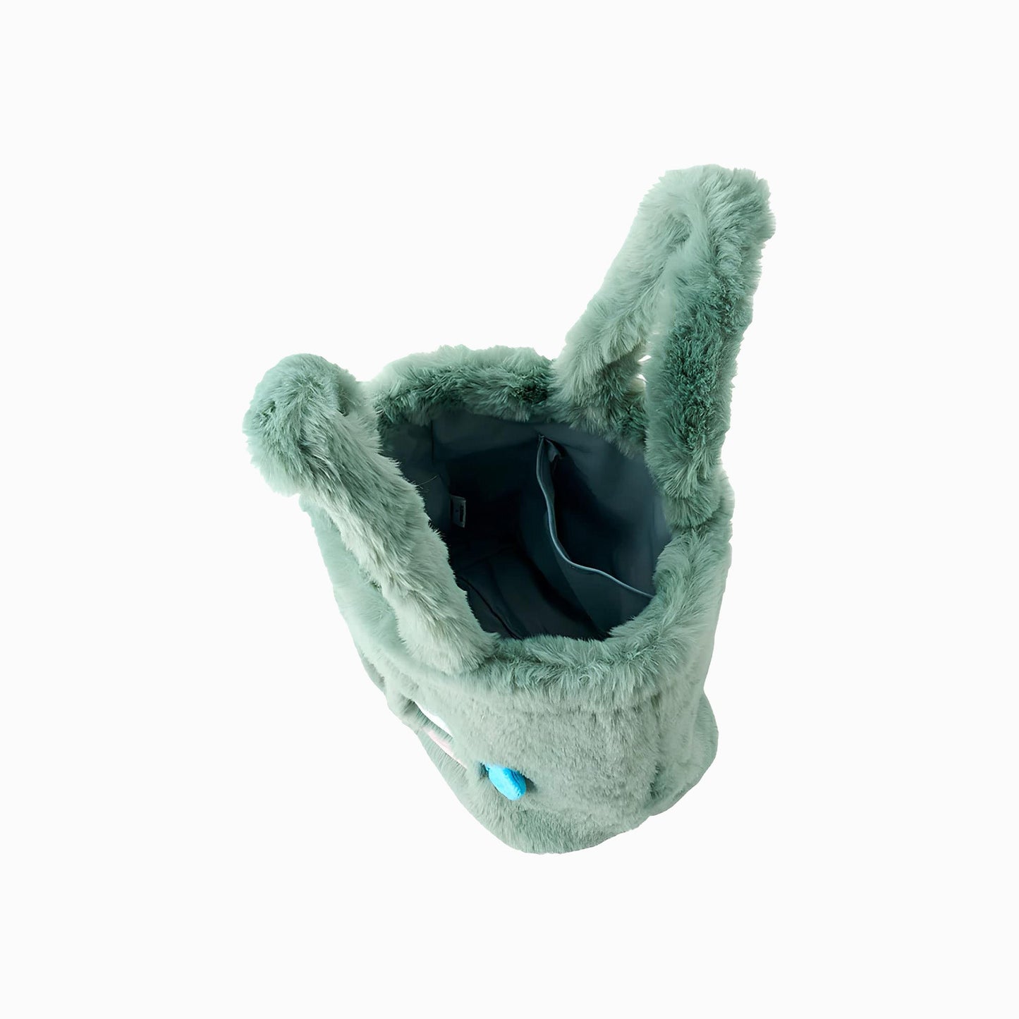 Hangyodon Face Shaped Fur Handbag