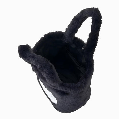 Kuromi Face Shaped Fur Handbag