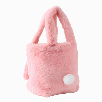 My Melody Face Shaped Fur Handbag